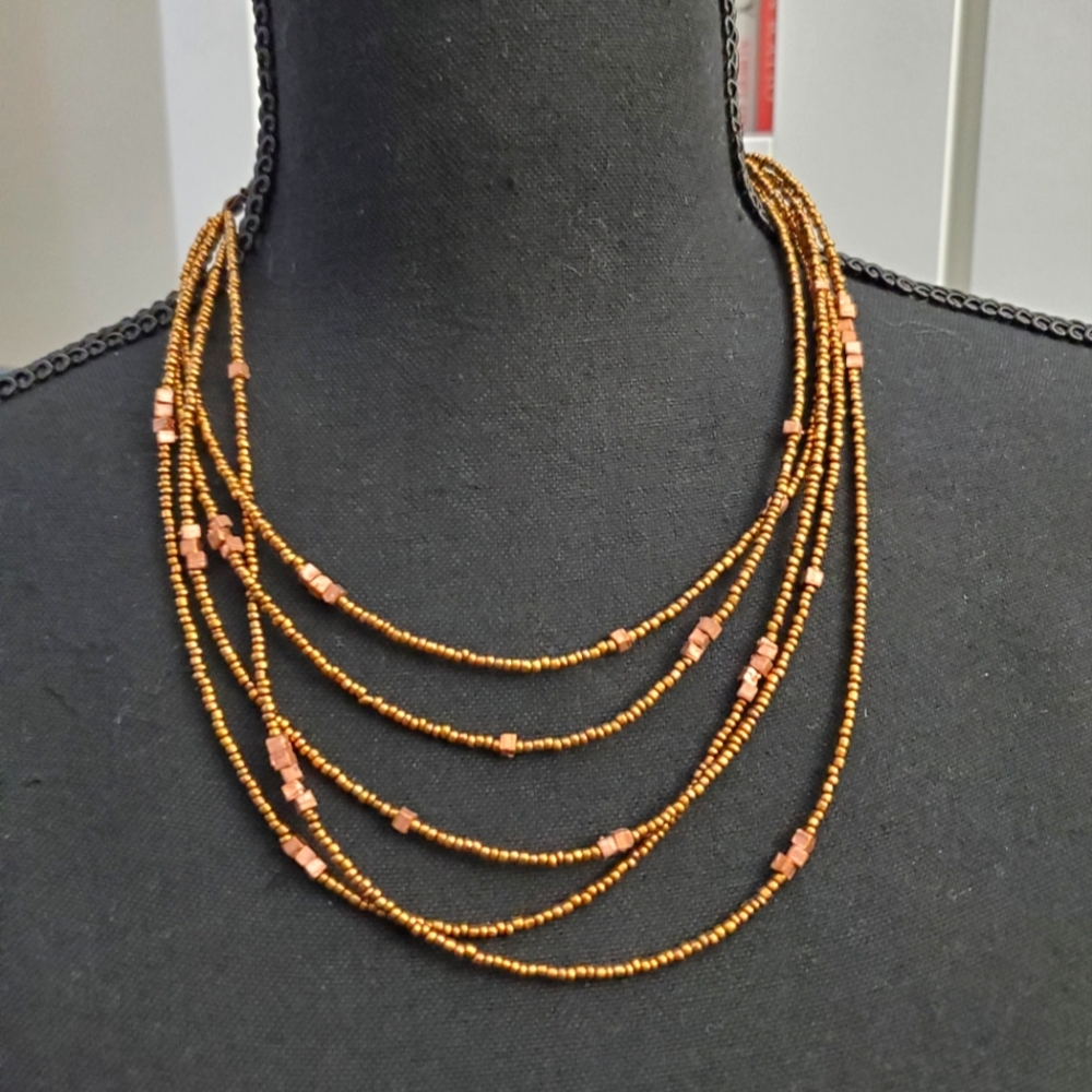 Copper Multi-Strand Necklace
